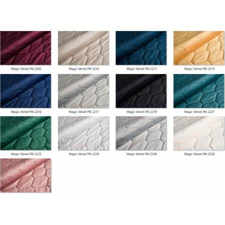 Łóżko tapicerowane z pojemnikiem 200 x 200 cm BENICI